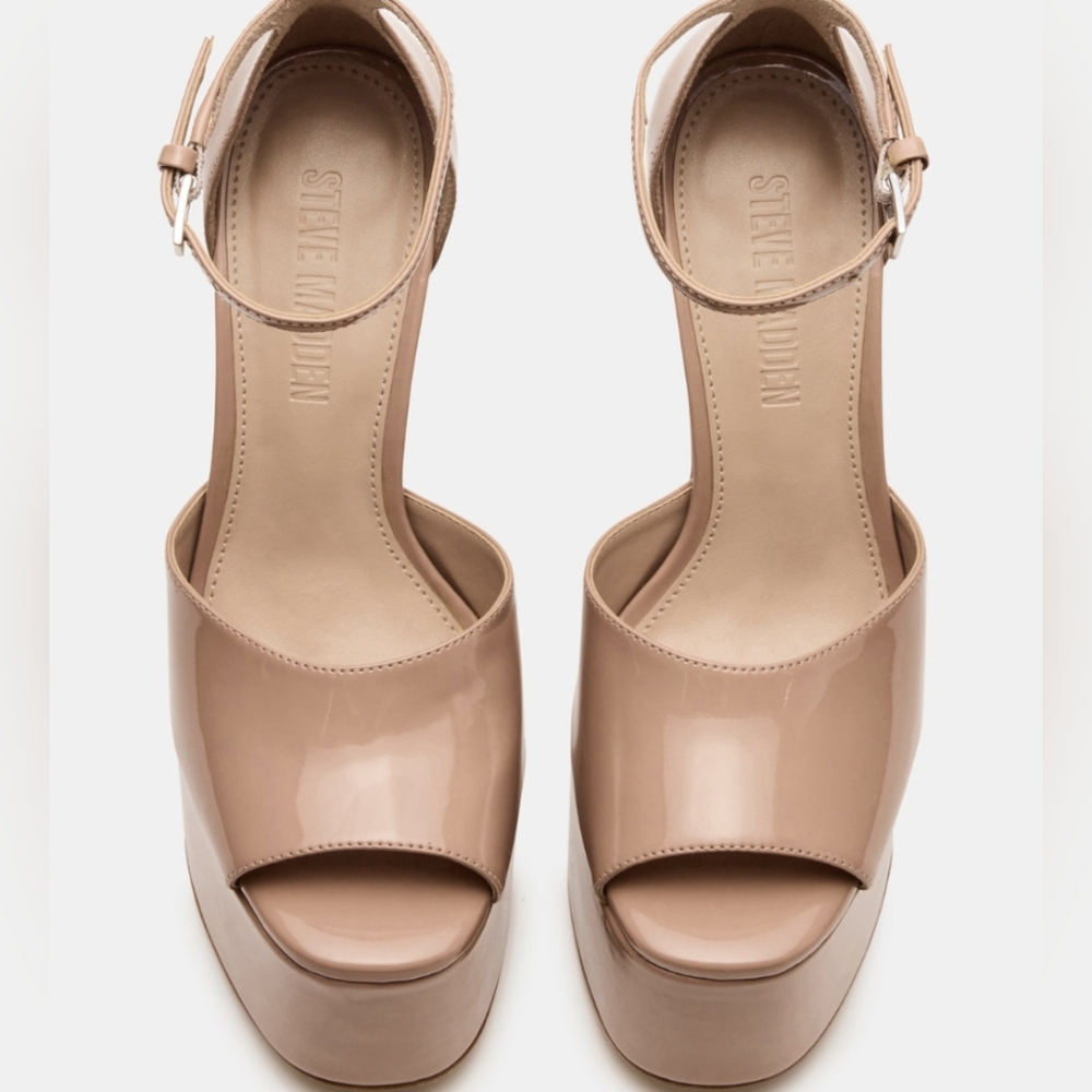 Nightfall Blush Patent Platform By Steve Madden - Picture 2 of 9